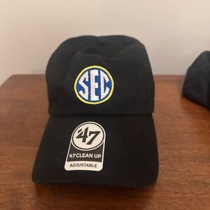 47 Brand Black Cap with SEC Logo